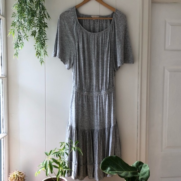 Rebecca Taylor Grey Ruffle Open Back Dress - Picture 7 of 8